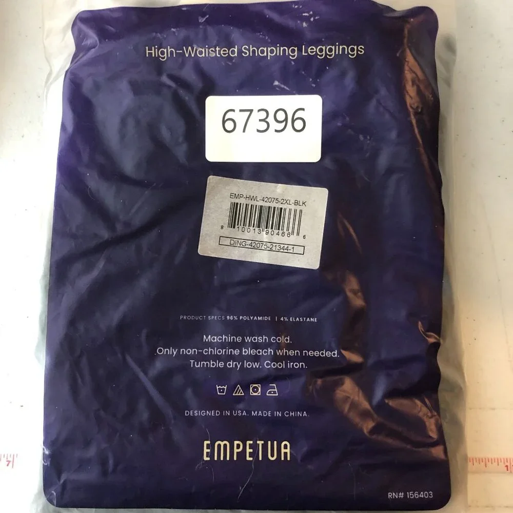 Empetua by Shapermint High-Waisted Shaping Leggings Black 2XL - Picture 6 of 6